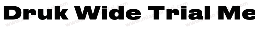 Druk Wide Trial Medium字体转换
